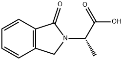 (2S)-2-(1-oxo-2,3-dihydro-1H-isoindol-2-yl)propanoic acid 구조식 이미지