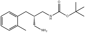 tert-butyl(S)-(3-amino-2-(2-methylbenzyl)propyl)carbamate Structure