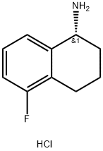 (R)-5-Fluoro-1,2,3,4-tetrahydronaphthalen-1-amine hydrochloride 구조식 이미지