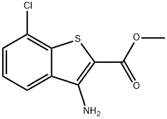 Methyl 3-amino-7-chlorobenzo[b]thiophene-2-carboxylate Structure