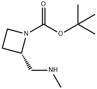 tert-butyl (2S)-2-(methylaminomethyl)azetidine-1-carboxylate 구조식 이미지