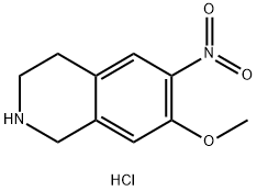 7-methoxy-6-nitro-1,2,3,4-tetrahydroisoquinoline hydrochloride 구조식 이미지
