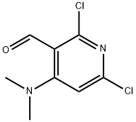 2,6-dichloro-4-(dimethylamino)nicotinaldehyde Structure