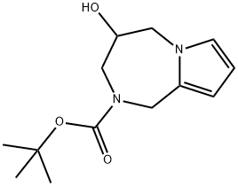 Tert-Butyl 4-Hydroxy-4,5-Dihydro-1H-Pyrrolo[1,2-A][1,4]Diazepine-2(3H)-Carboxylate Structure