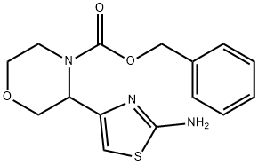 Benzyl 3-(2-Aminothiazol-4-Yl)Morpholine-4-Carboxylate Structure