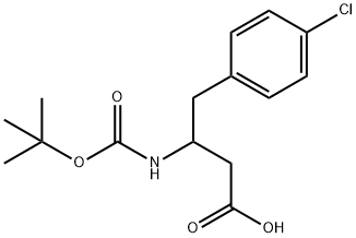 3-(Boc-amino)-4-(4-chlorophenyl)butyric Acid Structure