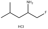 1-Fluoro-4-methyl-2-pentanamine Hydrochloride Structure