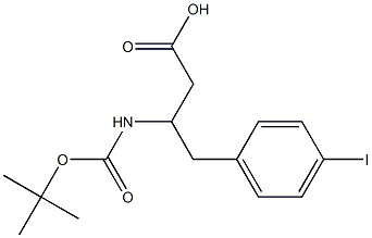 3-(Boc-amino)-4-(4-iodophenyl)butyric Acid Structure