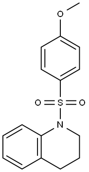 1-[(4-methoxyphenyl)sulfonyl]-1,2,3,4-tetrahydroquinoline Structure