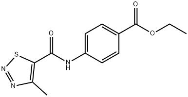 ethyl 4-{[(4-methyl-1,2,3-thiadiazol-5-yl)carbonyl]amino}benzoate Structure