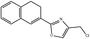 4-(Chloromethyl)-2-(3,4-dihydronaphthalen-2-yl)oxazole Structure