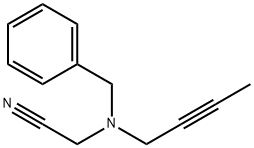 2-(benzyl(but-2-yn-1-yl)amino)acetonitrile Structure