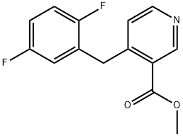 Methyl 4-(2,5-difluorobenzyl)nicotinate Structure