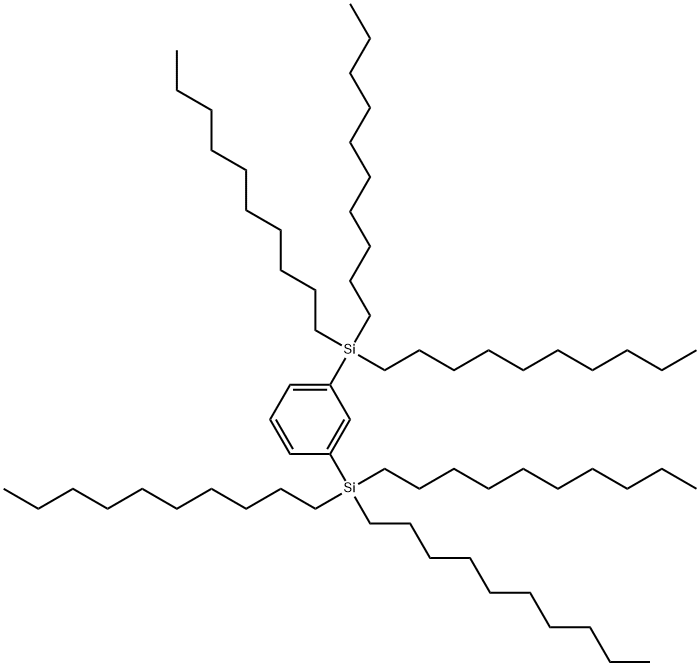 1,3-PHENYLENEBIS(TRISDECYLSILANE) 구조식 이미지