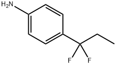 4-(1,1-difluoropropyl)- Benzenamine Structure