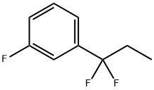 1-(1,1-difluoropropyl)-3-fluoro- Benzene Structure