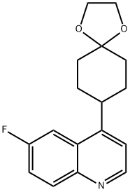 6-Fluoro-4-(1,4-dioxaspiro[4.5]decan-8-yl)quinoline Structure