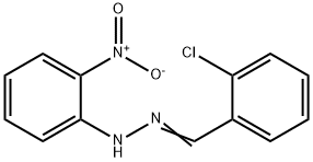 (1E)-1-(2-chlorobenzylidene)-2-(2-nitrophenyl)hydrazine 구조식 이미지