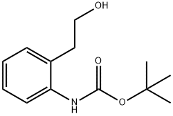 tert-Butyl 2-(2-hydroxyethyl)phenylcarbamate Structure