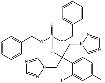 dibenzyl (2-(2,4-difluorophenyl)-1,3-di(1H-1,2,4-triazol-1-yl)propan-2-yl) phosphate 구조식 이미지