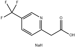 Sodium 2-(5-(trifluoromethyl)pyridin-2-yl)acetate 구조식 이미지