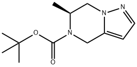tert-butyl(S)-6-methyl-6,7-dihydropyrazolo[1,5-a]pyrazine-5(4H)-carboxylate Structure