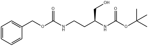 (S)-benzyl tert-butyl (4-hydroxybutane-1,3-diyl)dicarbamate Structure