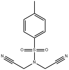 N,N-bis(cyanomethyl)-4-methylbenzenesulfonamide 구조식 이미지