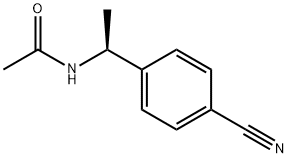 (S)-N-ethanoyl-1-(4-cyanophenyl)ethylamine 구조식 이미지