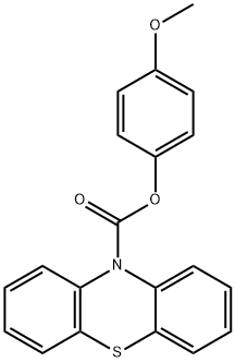 4-methoxyphenyl 10H-phenothiazine-10-carboxylate 구조식 이미지