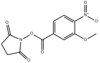 N-Succinimidyl 3-Methoxy-4-nitrobenzoate 구조식 이미지