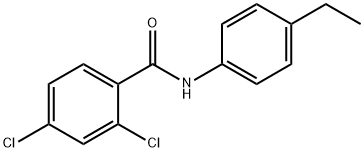 2,4-dichloro-N-(4-ethylphenyl)benzamide 구조식 이미지