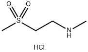 N-Methyl-2-(methylsulfonyl)-ethanamine HCl 구조식 이미지