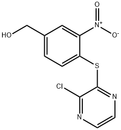 (4-((3-chloropyrazin-2-yl)thio)-3-nitrophenyl)methanol(WXG02588) 구조식 이미지