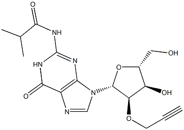 N2-iso-Butyroyl-2'-O-propargylguanosine 구조식 이미지