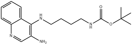 N4-(4-Boc-aminobutyl)quinoline-3,4-diamine 구조식 이미지