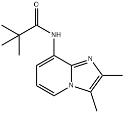 N-(2,3-디메틸이미다조[1,2-A]피리딘-8-일)피발아미드 구조식 이미지