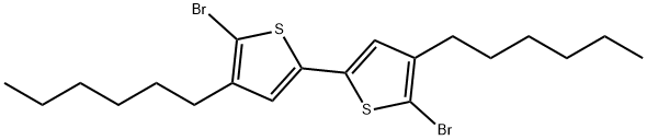 5,5'-Dibromo-4,4'-dihexyl-2,2'-bithiophene Structure