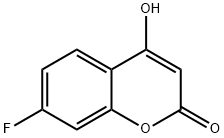 7-Fluoro-4-hydroxy-2H-chromen-2-one 구조식 이미지