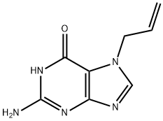 7-allyl-2-amino-1H-purin-6(7H)-one 구조식 이미지