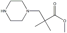 메틸2-메틸-2-((피페라진-1-일)메틸)프로파노에이트 구조식 이미지
