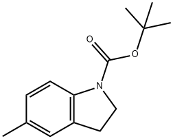 tert-Butyl 5-methylindoline-1-carboxylate Structure