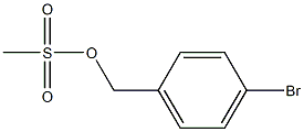 Benzenemethanol, 4-bromo-, methanesulfonate
 Structure