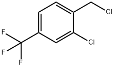 BENZENE, 2-CHLORO-1-(CHLOROMETHYL)-4-(TRIFLUOROMETHYL)- 구조식 이미지