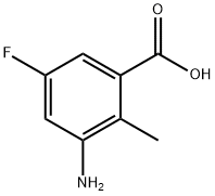 3-Amino-5-fluoro-2-methylbenzoic acid 구조식 이미지
