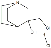 3-(Chloromethyl)-3-quinuclidinol hydrochloride 구조식 이미지