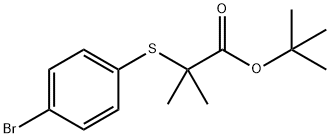 tert-butyl 2-(4-bromophenylthio)-2-methylpropanoate Structure