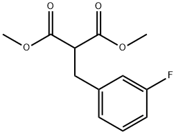 dimethyl 2-(3-fluorobenzyl)malonate Structure