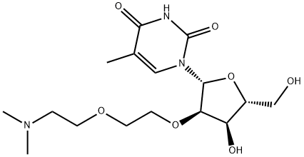 2'-O-[2-[2-(Dimethylamino)ethoxy]ethyl]-5-methyluridine 구조식 이미지