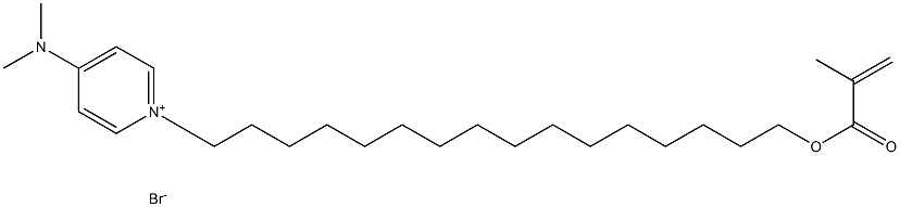 Pyridinium,4-(dimethylamino)-1-[16-[(2-methyl-1-oxo-2-propenyl)oxy]hexadecyl]-,bromide 구조식 이미지